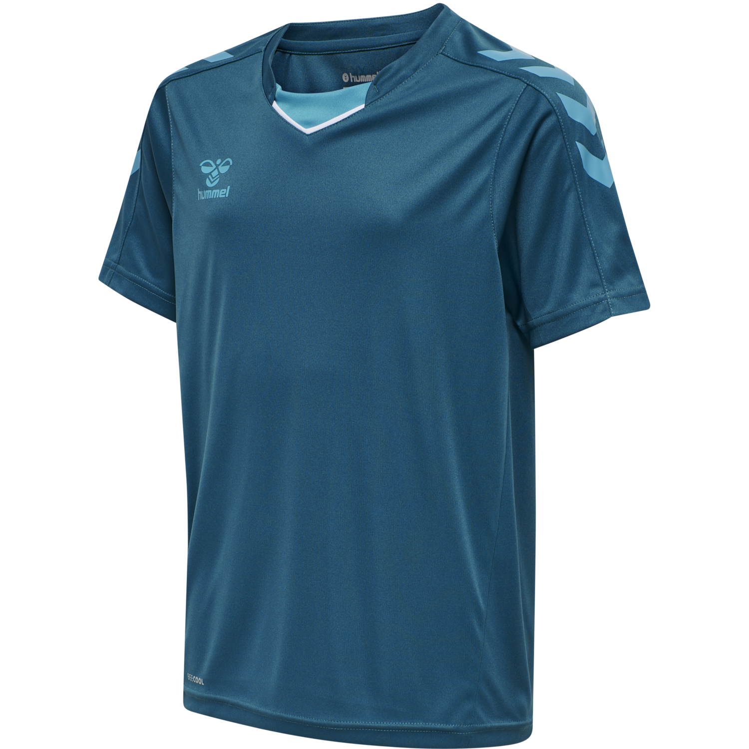 hmlCORE XK POLY JERSEY S/S KIDS, BLUE CORAL, packshot