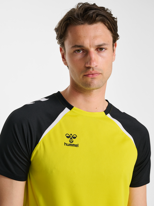 hmlLEAD 2.0 JERSEY S/S, BLAZING YELLOW/BLACK, model