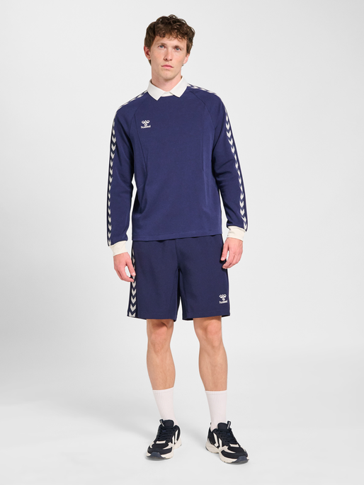 hmlROOT POLO L/S, MARINE, model