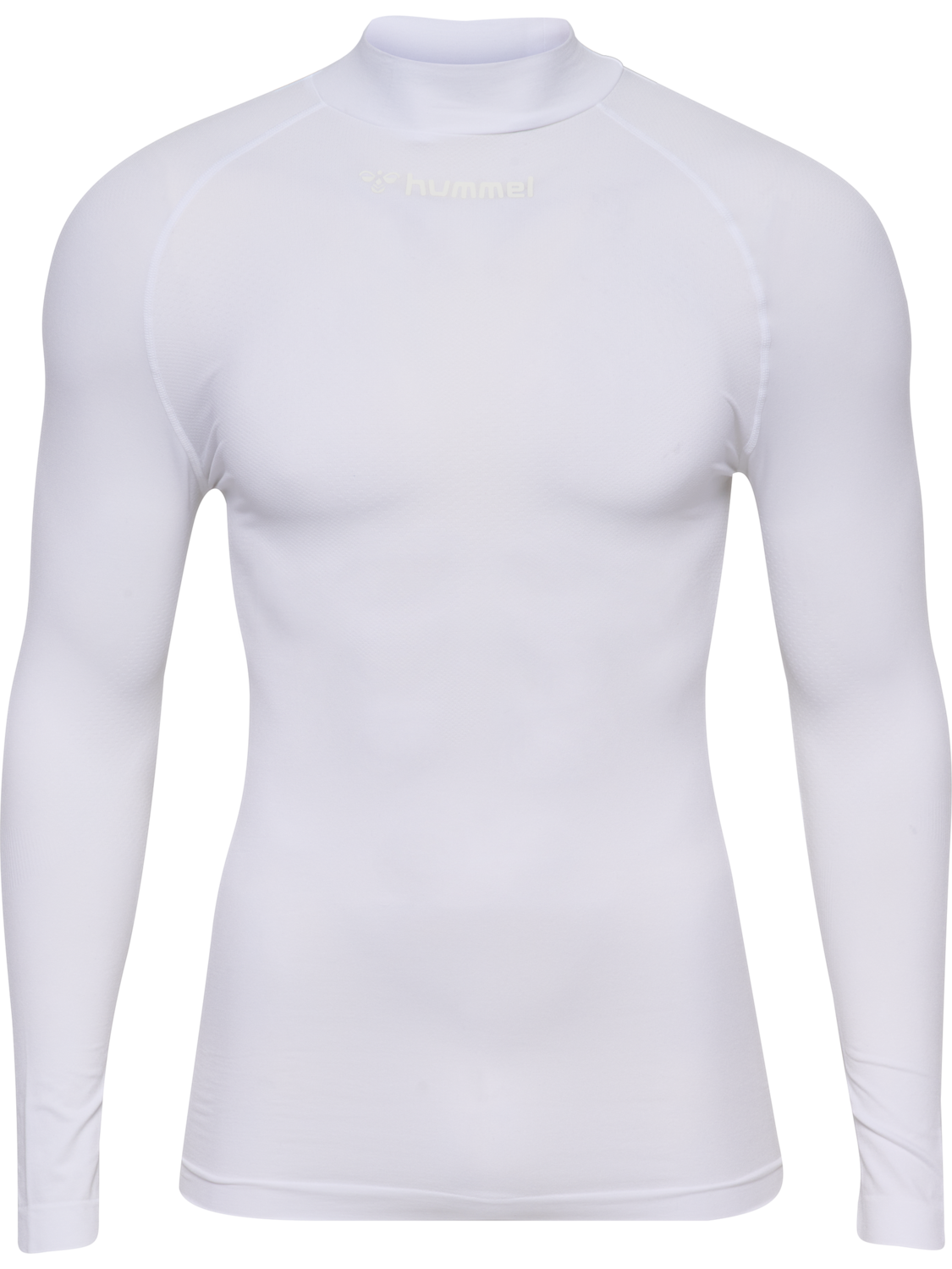 hmlBL COMFORT 2.0 MOCKNECK TEE L/S, WHITE, packshot