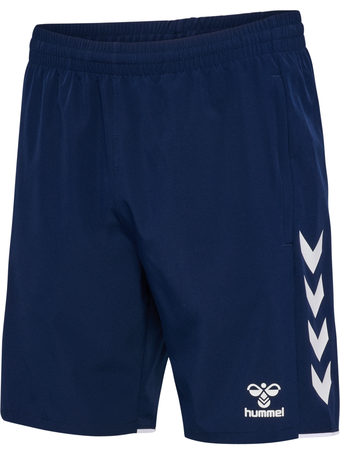 hmlCORE 2.0 WOVEN SHORTS, MARINE/WHITE, packshot