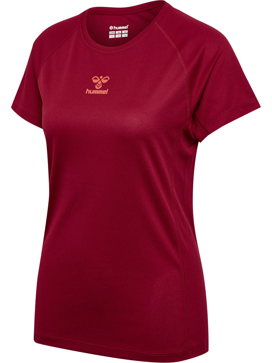 hmlSPRINT MESH T-SHIRT S/S WOMAN, RHUBARB, packshot