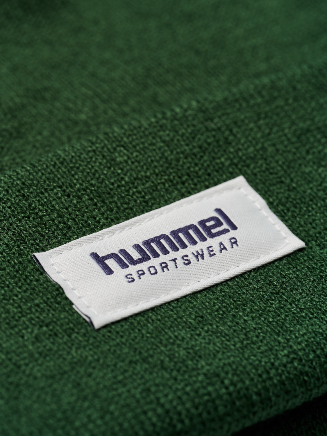 hmlJR KNIT BEANIE, DARK GREEN, packshot