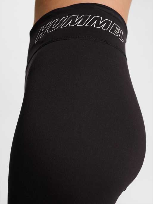 hmlTE FUNDAMENTAL MID WAIST TIGHTS, BLACK/WHITE, model