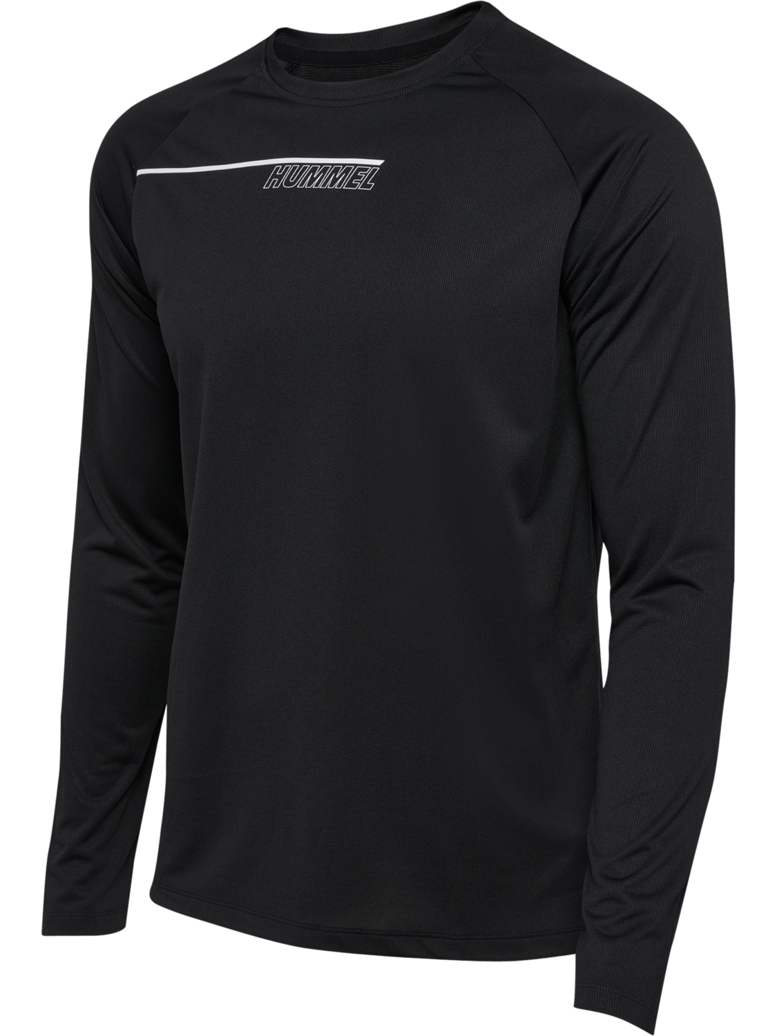 hmlCOURT LIGHT WEIGHT T-SHIRT L/S, BLACK, packshot