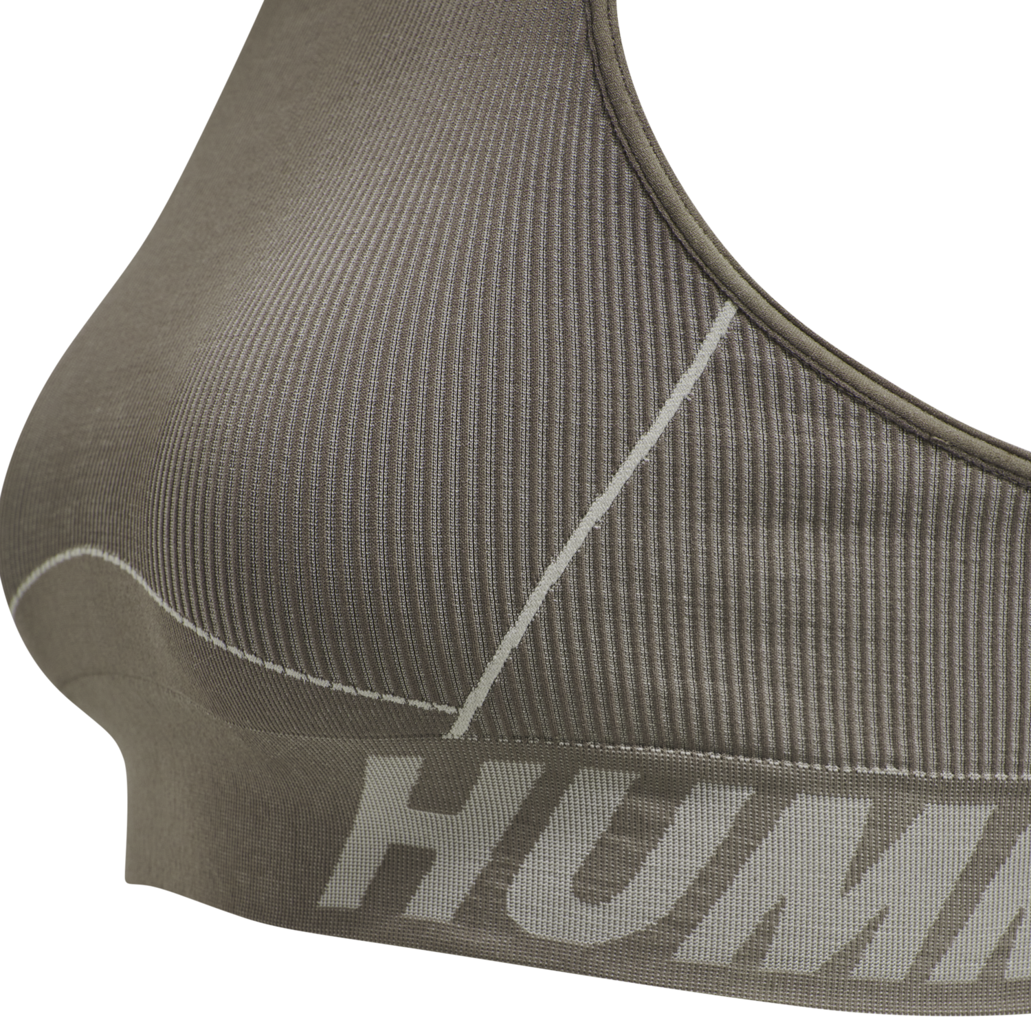 hmlTE CHRISTEL SEAMLESS SPORTS TOP, CHATEAU GRAY/DRIFTWOOD MELANGE, packshot