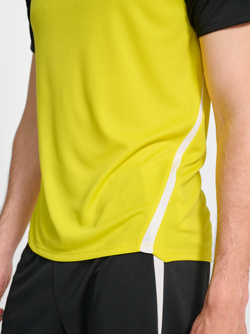 hmlLEAD 2.0 JERSEY S/S, BLAZING YELLOW/BLACK, model
