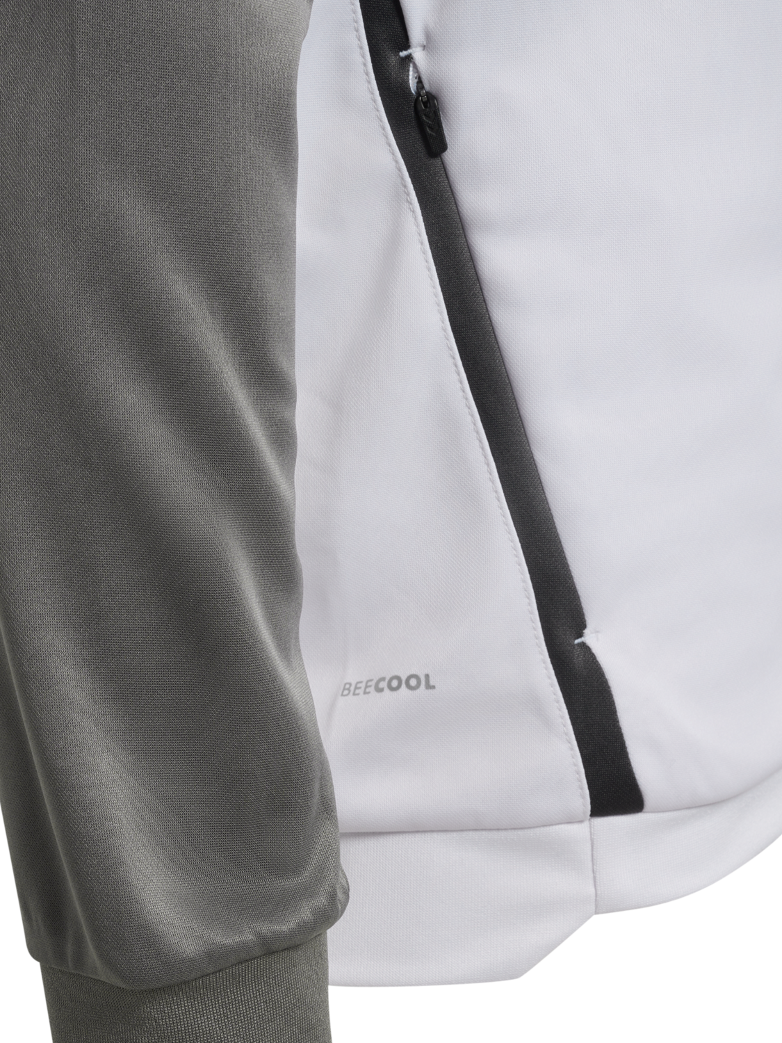 hmlLEAD 2.0 TRACK ZIP JACKET, WHITE/STEEL GRAY, packshot