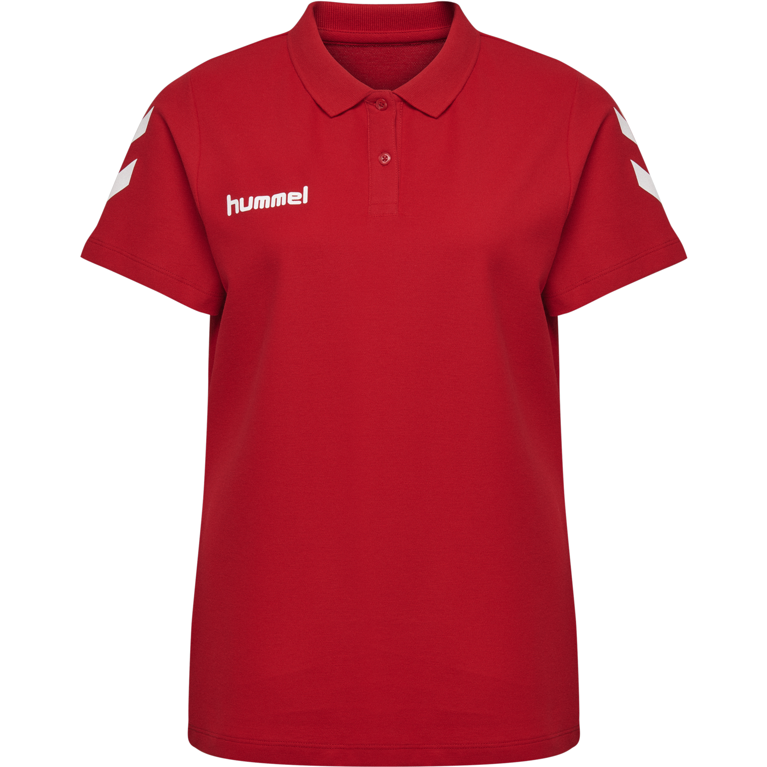 HMLGO COTTON POLO WOMAN, TRUE RED, packshot