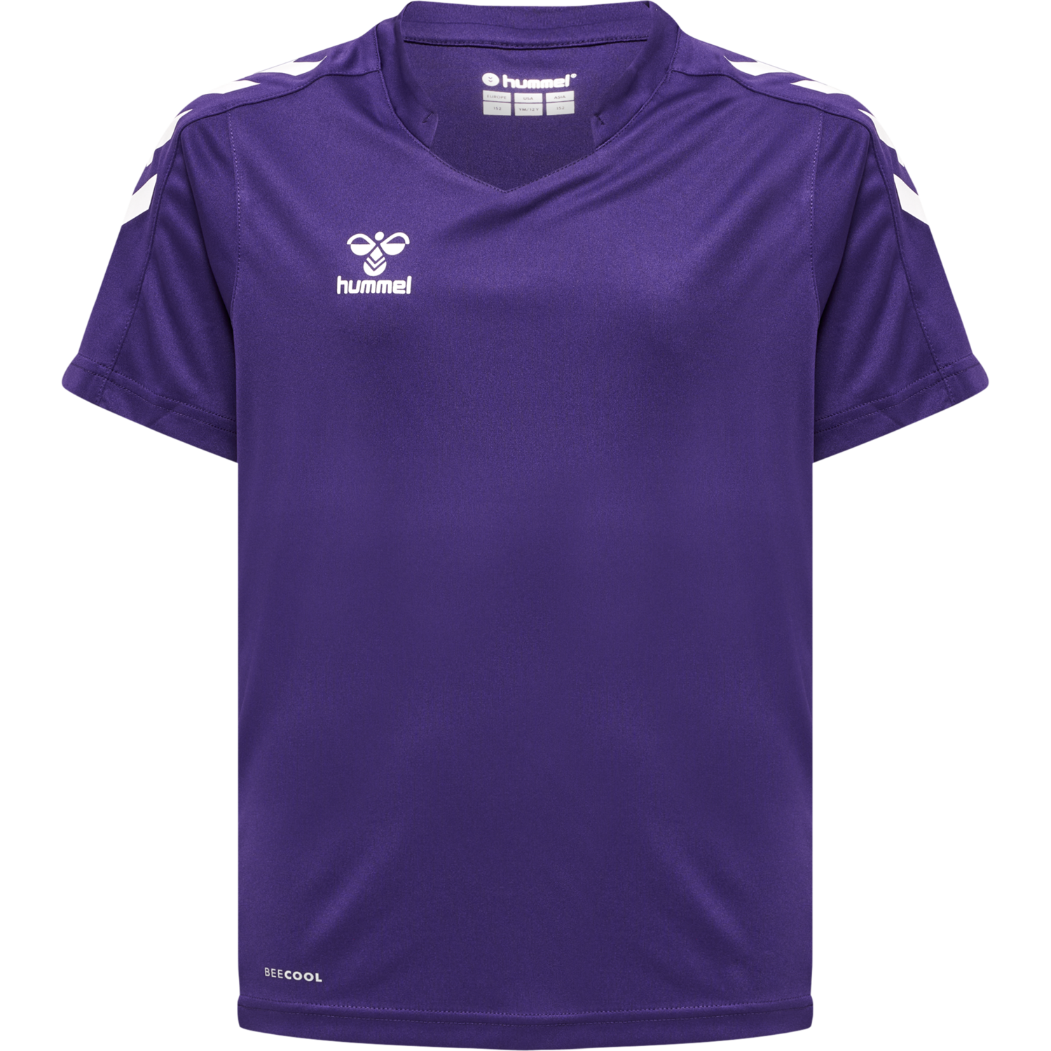 hmlCORE XK POLY JERSEY S/S KIDS, ACAI/WHITE, packshot