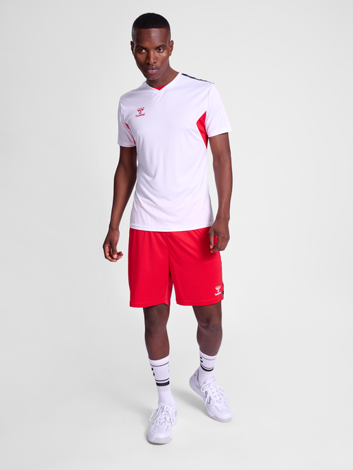 hmlAUTHENTIC PL JERSEY S/S, WHITE/TRUE RED, model