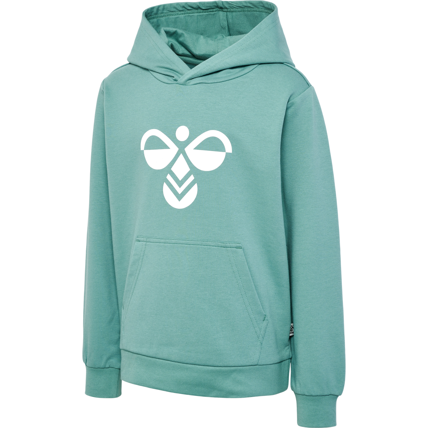 hmlCUATRO HOODIE, MINERAL BLUE, packshot