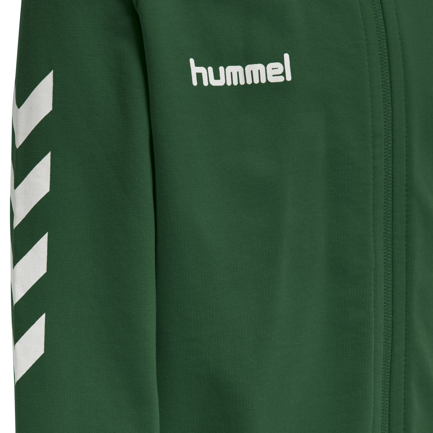 HMLGO KIDS COTTON ZIP HOODIE, EVERGREEN, packshot