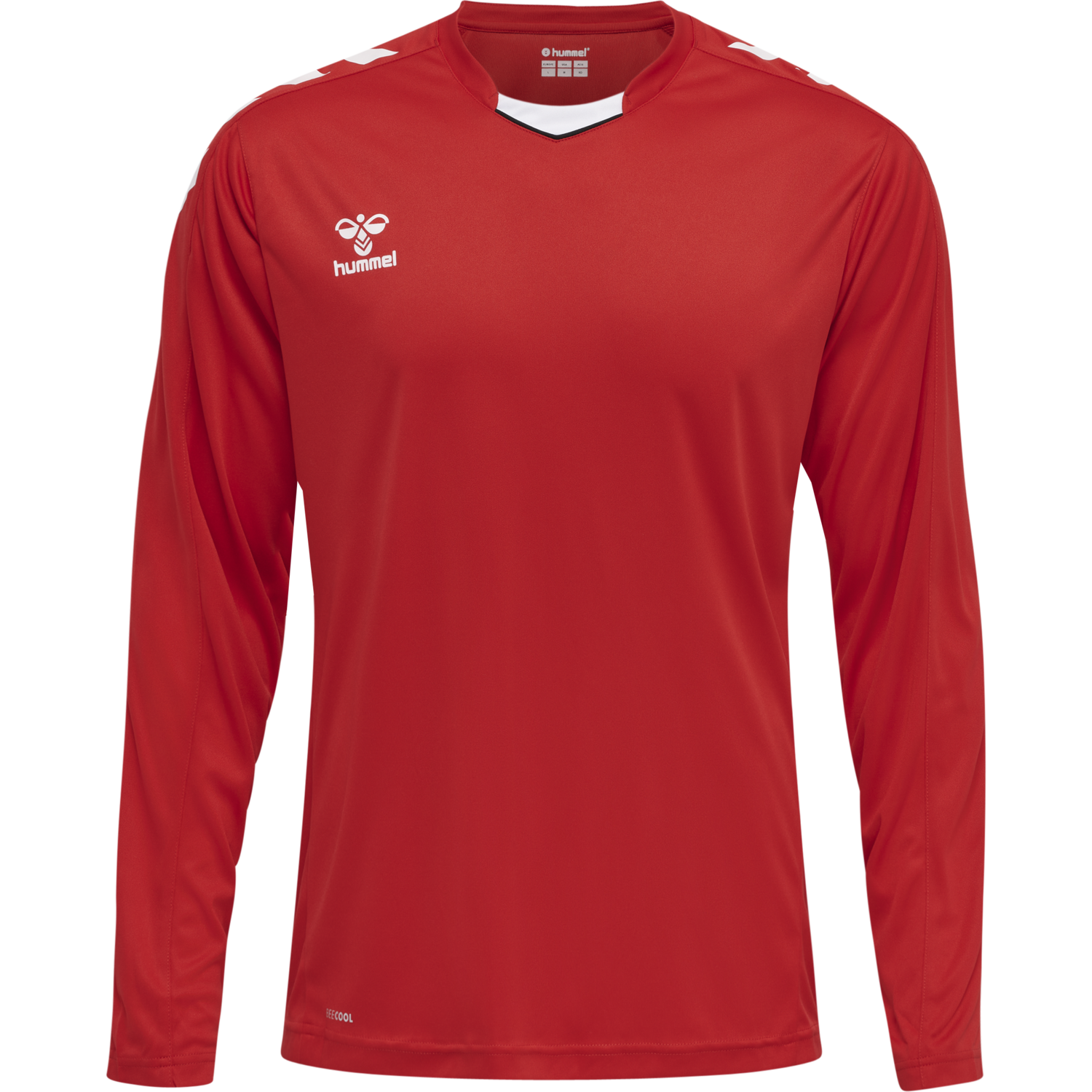 hmlCORE XK POLY JERSEY L/S, TRUE RED, packshot