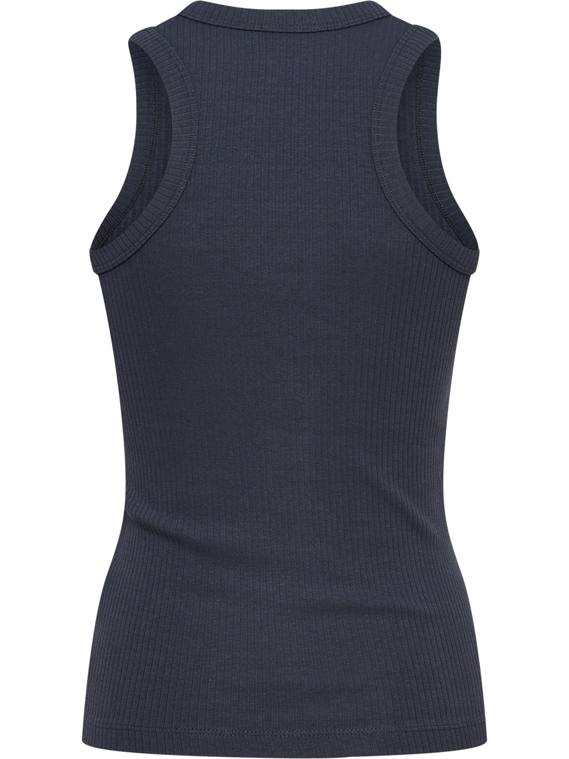 hmlFOUNDATION RIB TANK TOP, EBONY, packshot