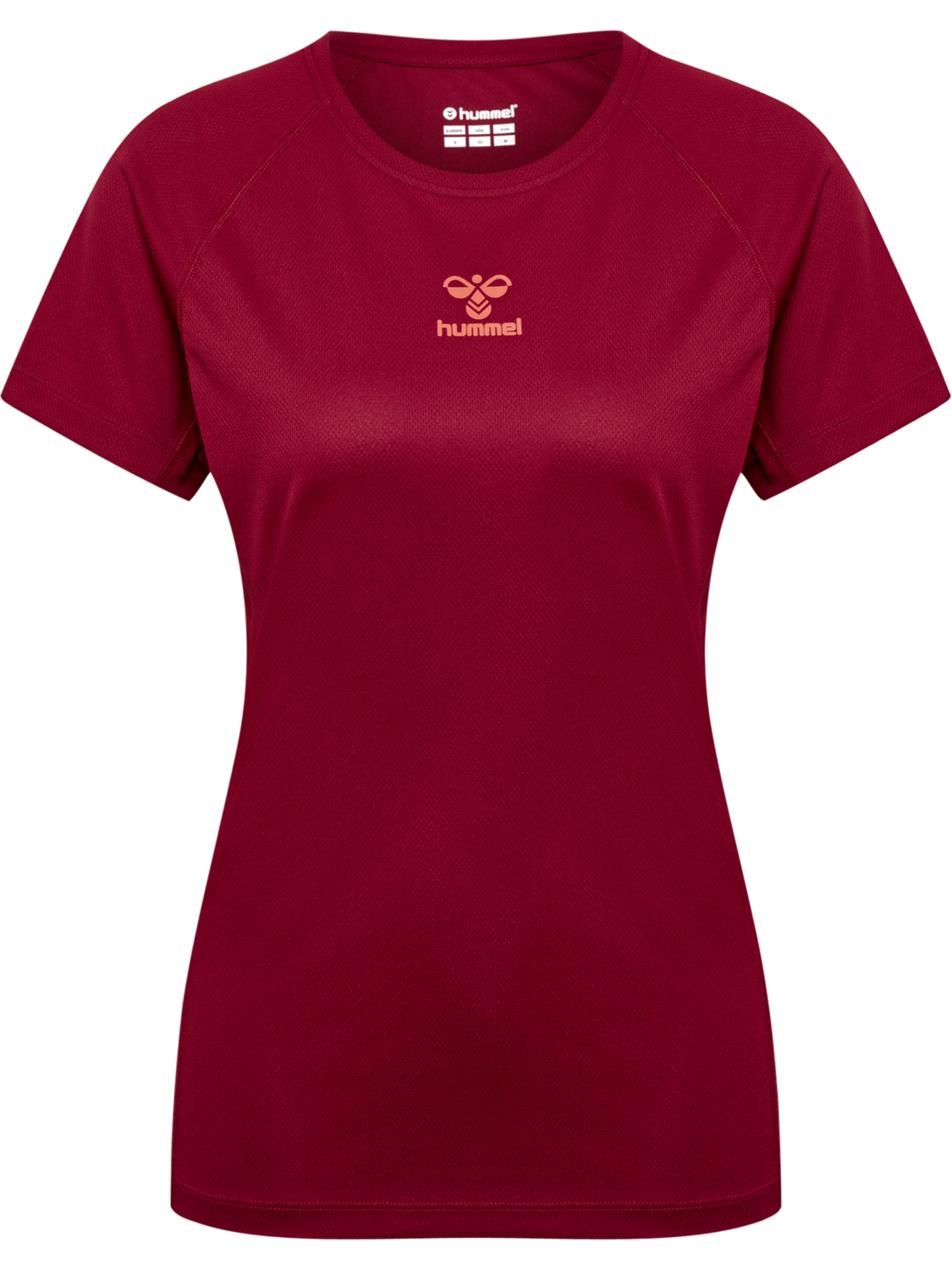 hmlSPRINT MESH T-SHIRT S/S WOMAN, RHUBARB, packshot