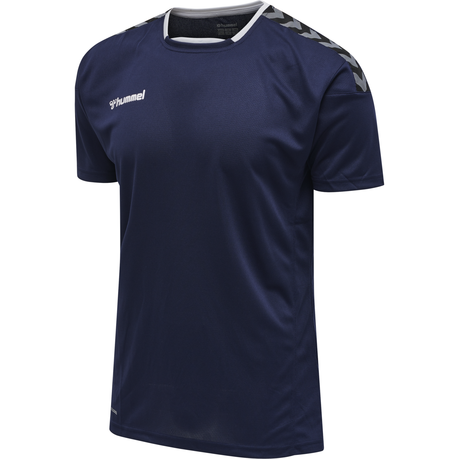 hmlAUTHENTIC KIDS POLY JERSEY S/S, MARINE, packshot
