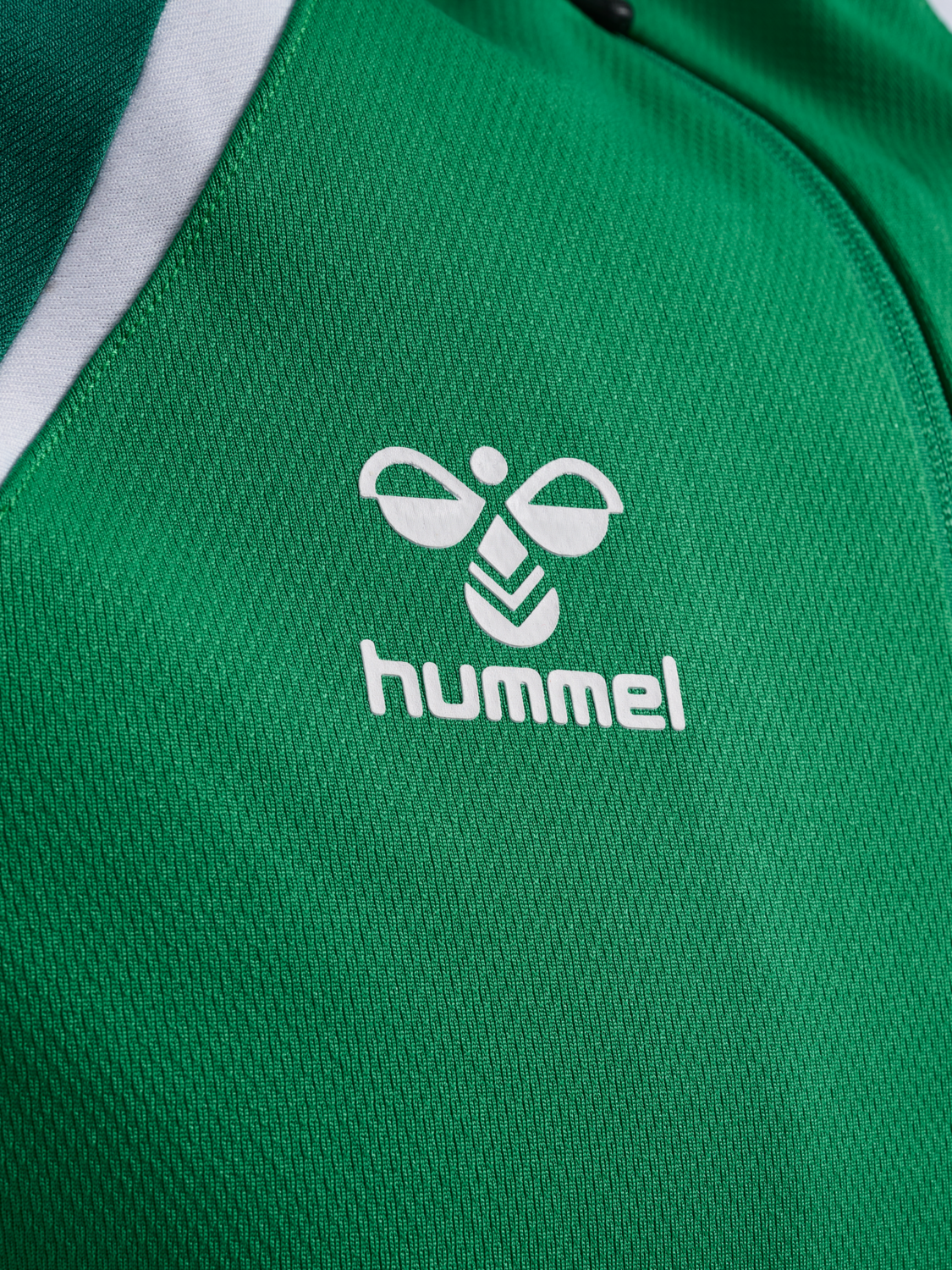 hmlLEAD 2.0 ZIP HOODIE, JELLY BEAN/EVERGREEN, packshot