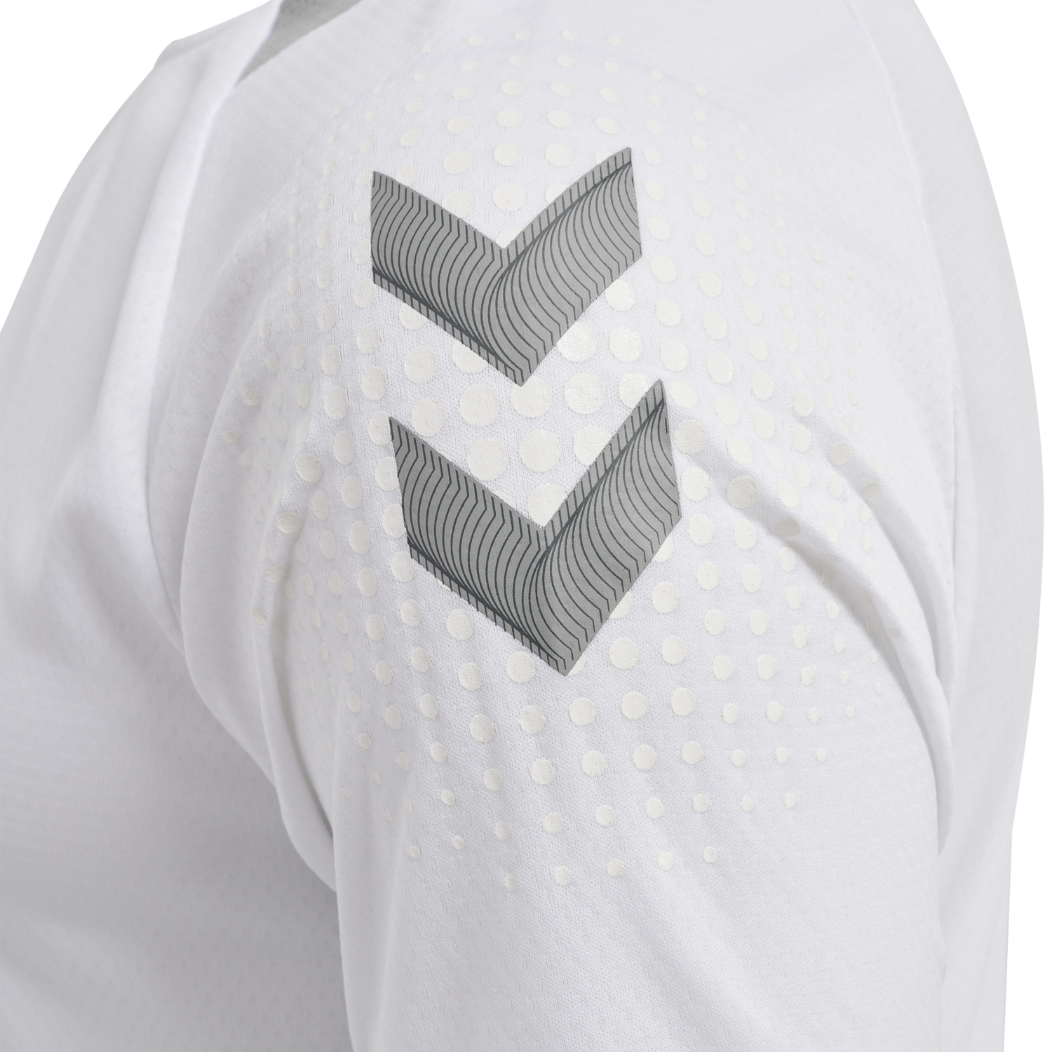 hmlLEAD S/S POLY JERSEY, WHITE, packshot