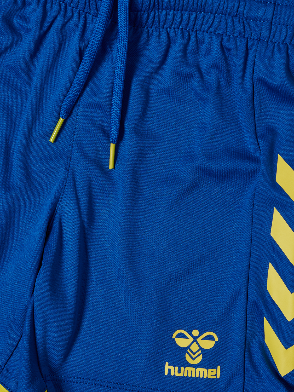 hmlCORE 2.0 SHORTS KIDS, TRUE BLUE/BLAZING YELLOW, packshot
