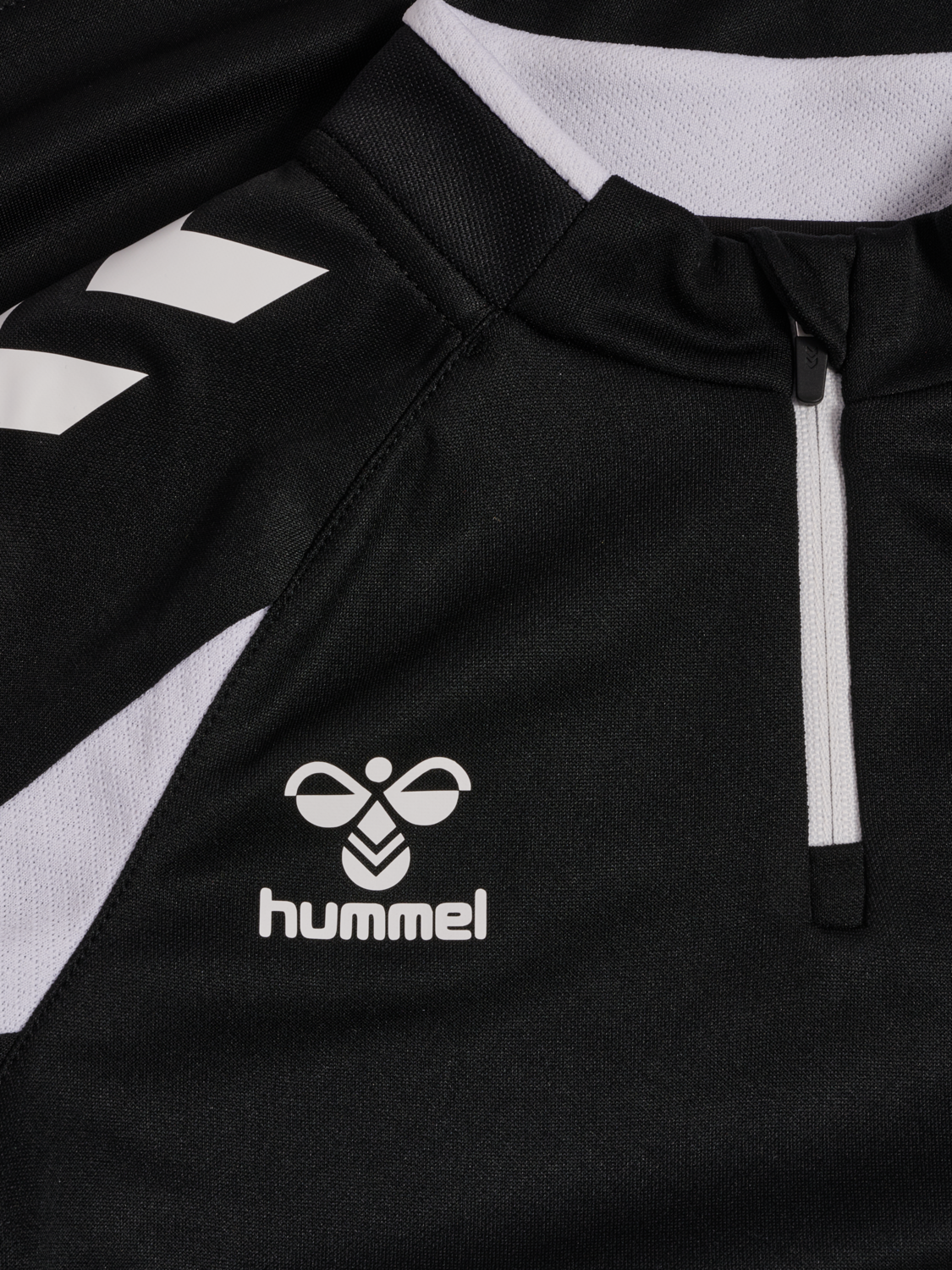 hmlCORE 2.0 HALF ZIP KIDS, BLACK/WHITE, packshot