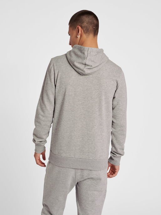 hmlOSCAR HOODIE, GREY MELANGE, model
