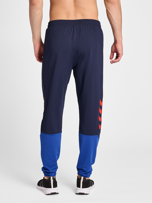 hmlPRO GRID GK SWEATPANTS, MARITIME BLUE/SURF THE WEB, model