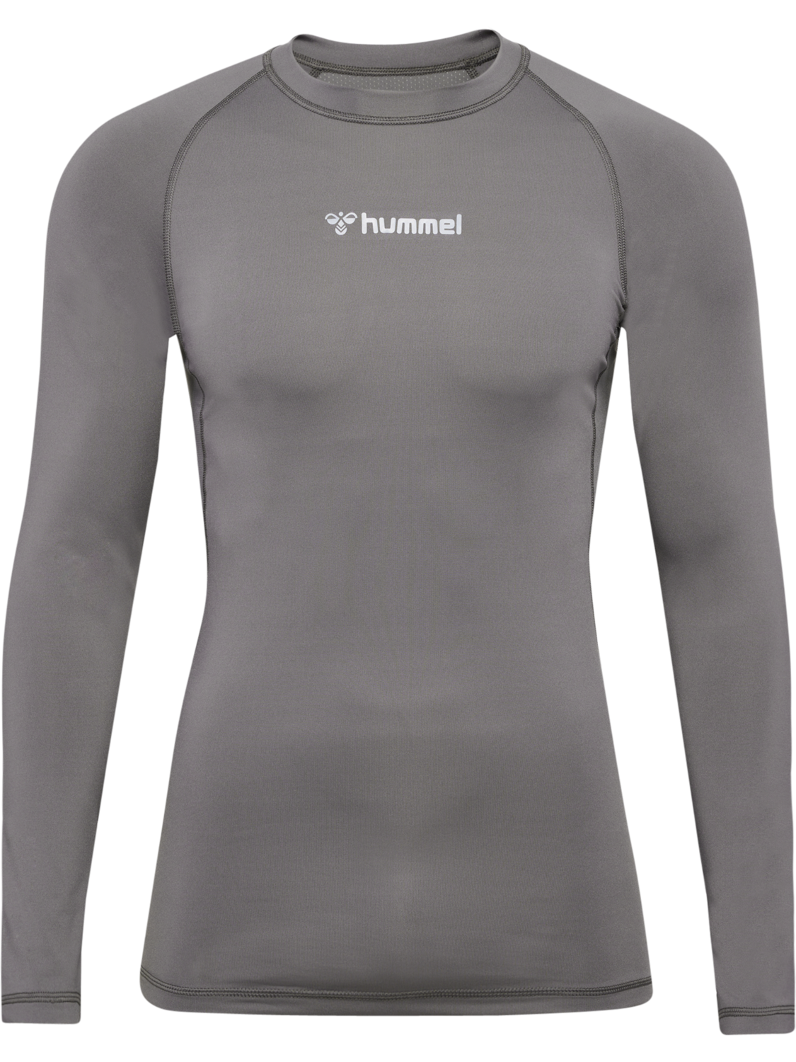 hmlBL PERFORMANCE TEE L/S, STEEL GRAY, packshot