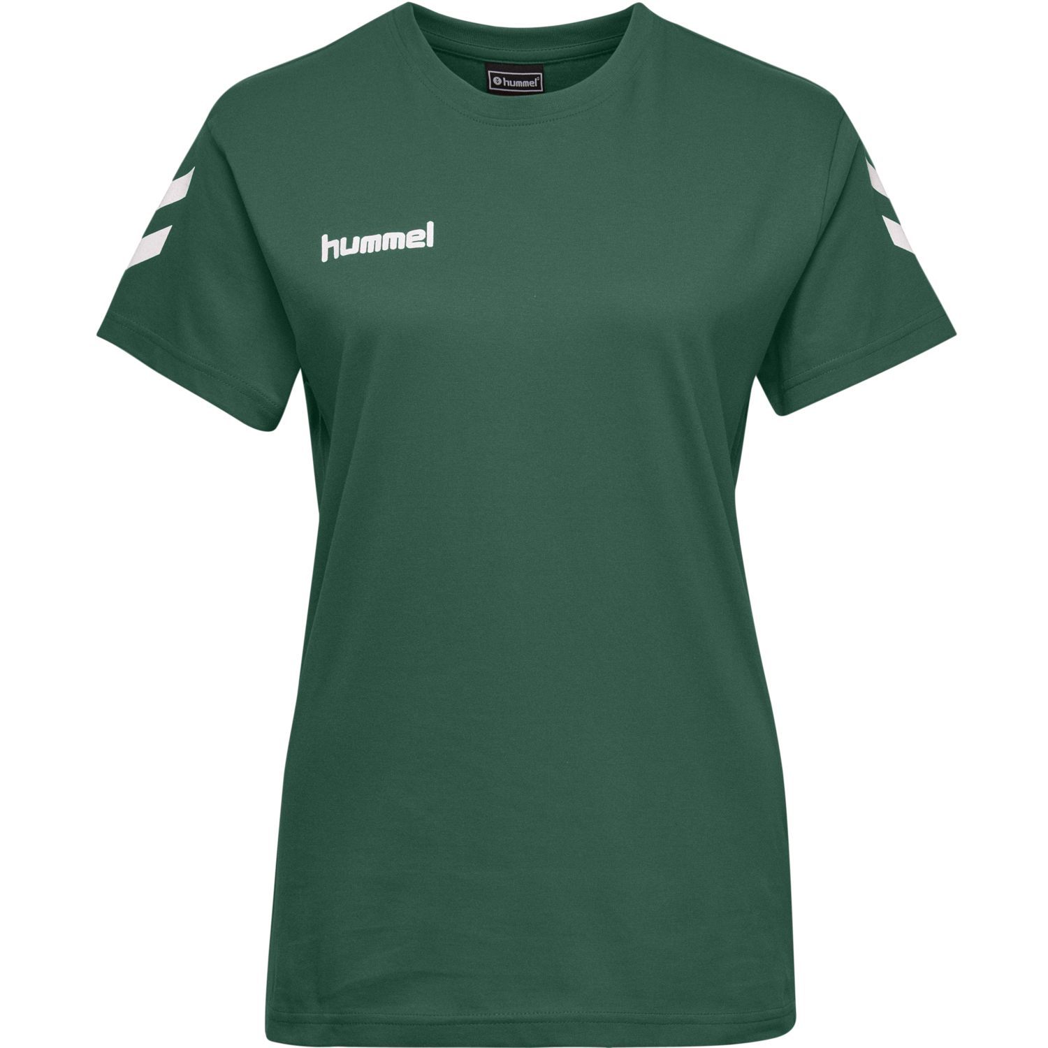 HMLGO COTTON T-SHIRT WOMAN S/S, EVERGREEN, packshot