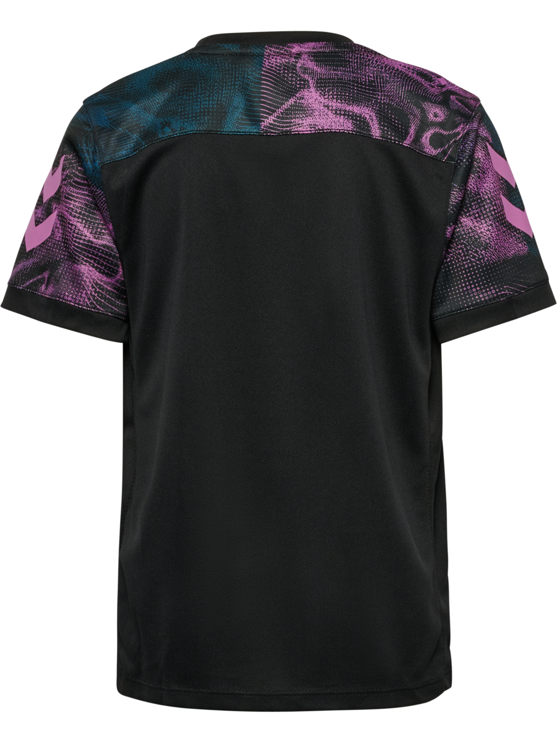 hmlBLAZE CLUB 26 GRAPHIC TEE KIDS, BLACK/PINK, packshot