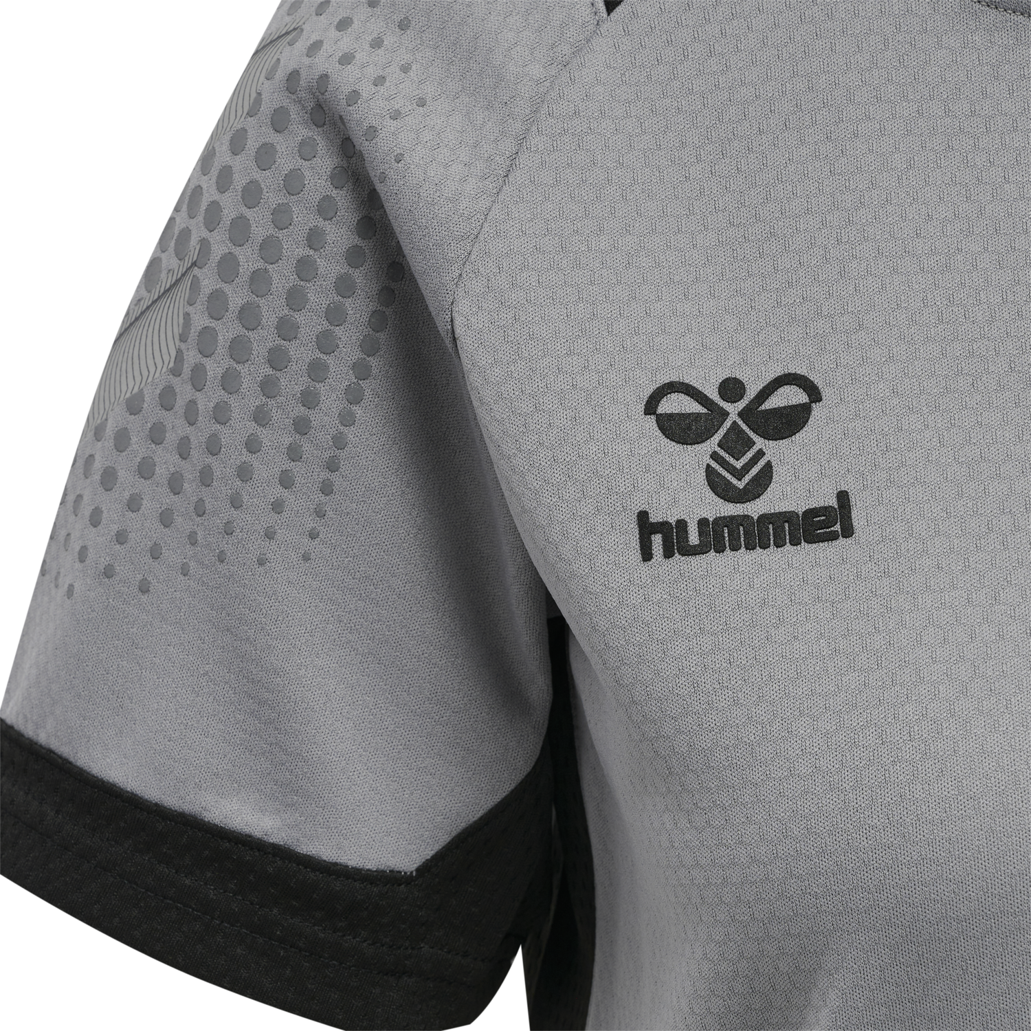 hmlLEAD WOMENS S/S POLY JERSEY, GREY MELANGE, packshot