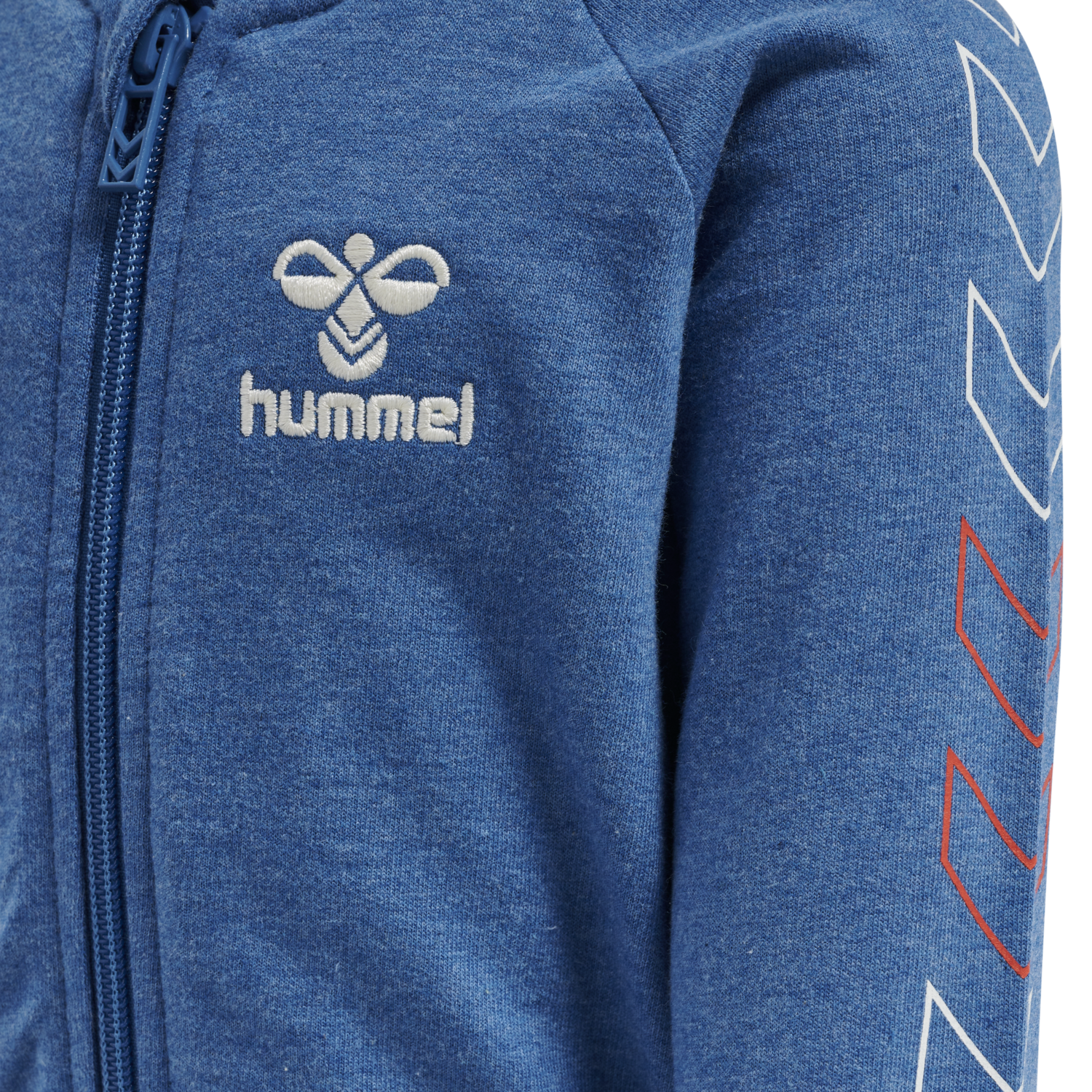 hmlGLEN ZIP JACKET, VALLARTA BLUE MELANGE, packshot