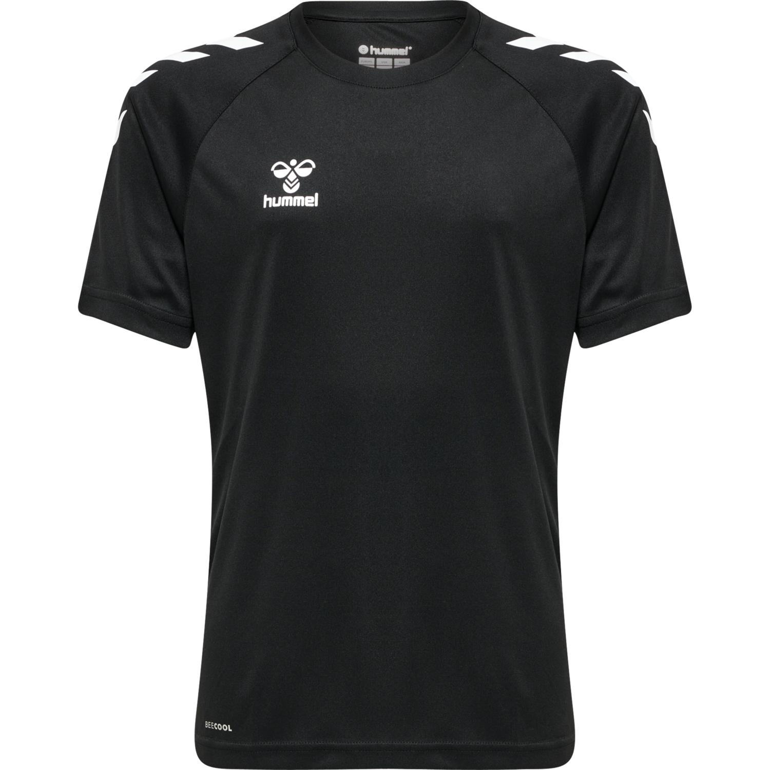 hmlCORE XK CORE POLY TEE S/S KIDS, BLACK, packshot