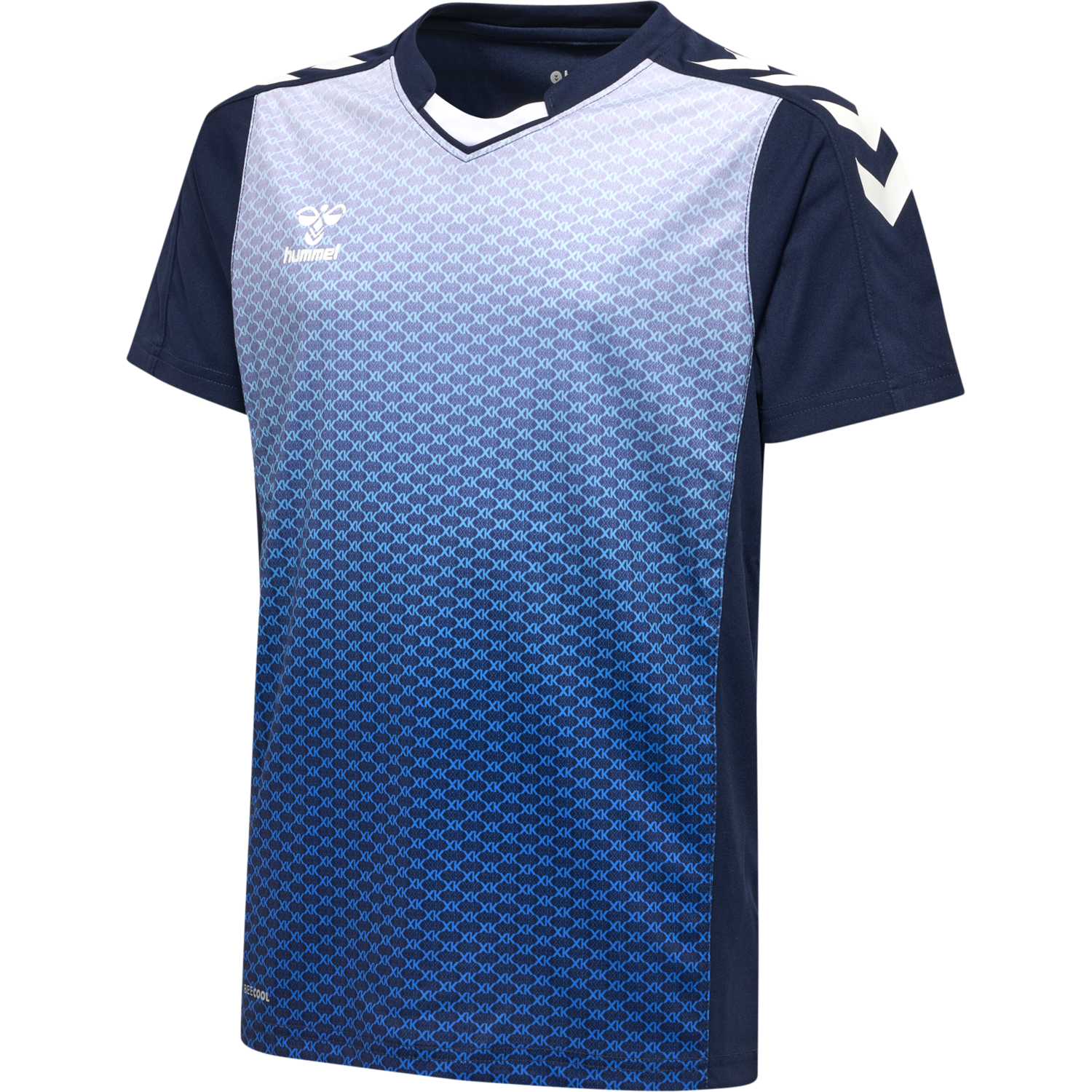 hmlCORE XK SUBLIMA JERSEY S/S KIDS, MARINE, packshot