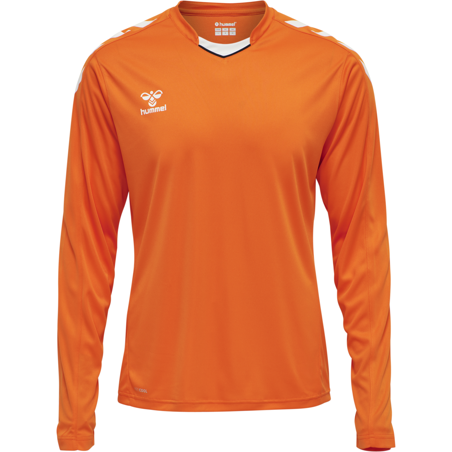 hmlCORE XK POLY JERSEY L/S, ORANGE TIGER, packshot