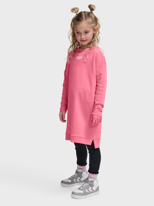 hmlZIPPI DRESS L/S, BUBBLEGUM, model