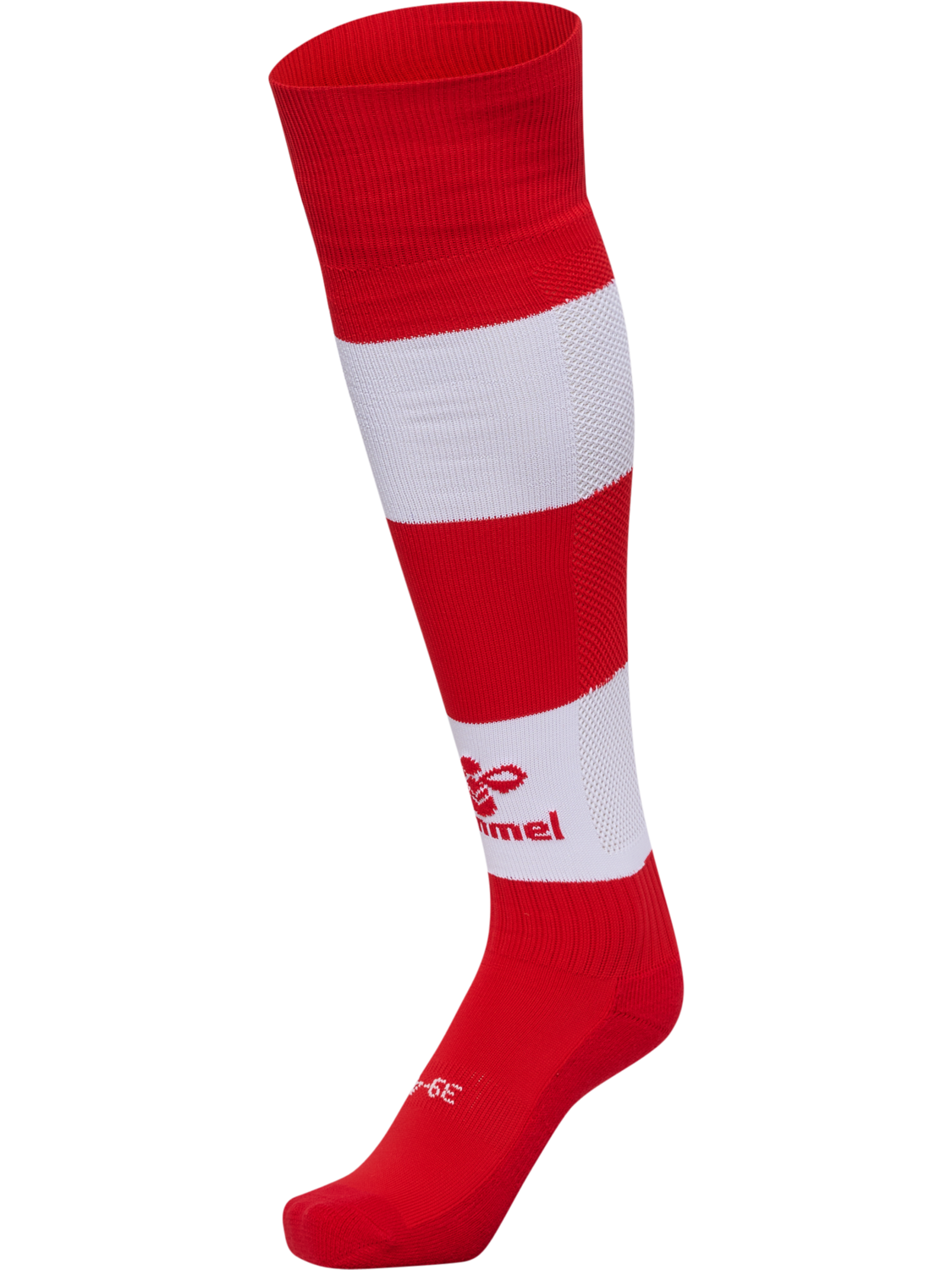 hmlESSENTIAL STRIPE FOOTBALL SOCKS, TRUE RED/WHITE, packshot