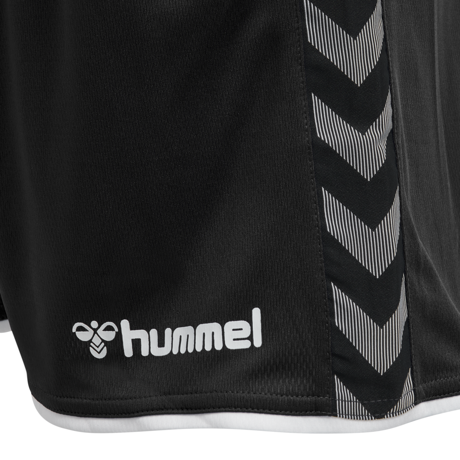 hmlAUTHENTIC POLY SHORTS, BLACK/WHITE, packshot
