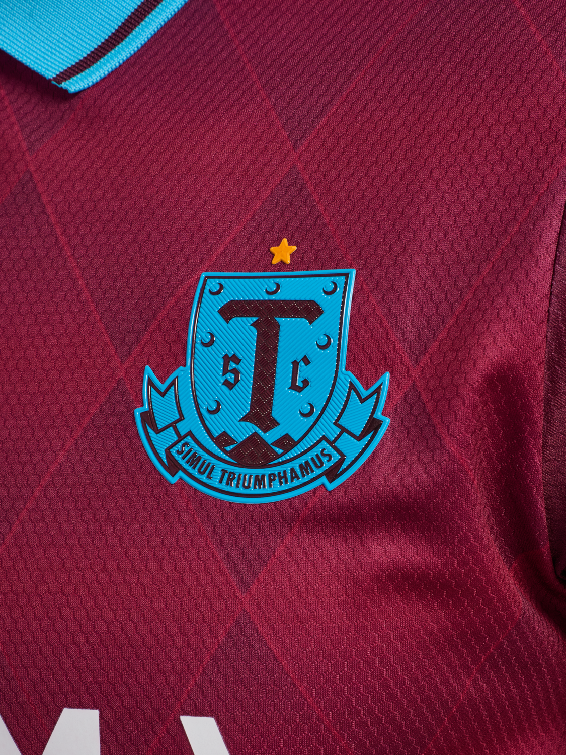 GREENVILLE 25 3RD JERSEY S/S, MAROON/ARGENTINA BLUE, packshot