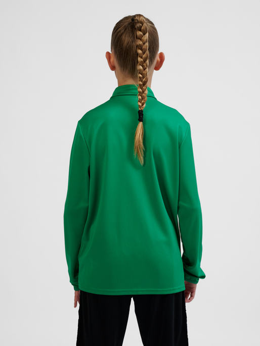 hmlESSENTIAL TRACK JACKET KIDS, JELLY BEAN, model