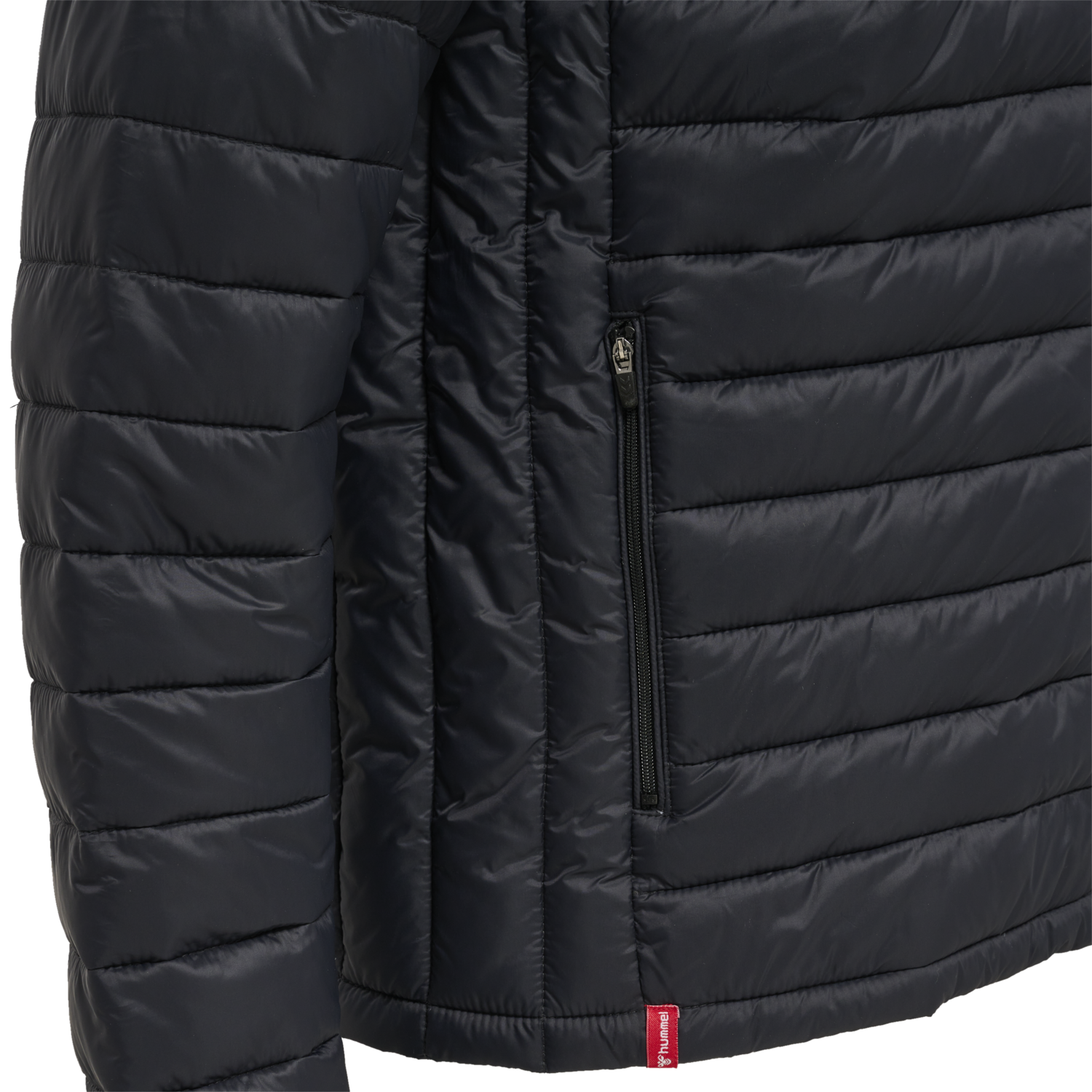 hmlRED QUILTED HOOD JACKET, BLACK, packshot