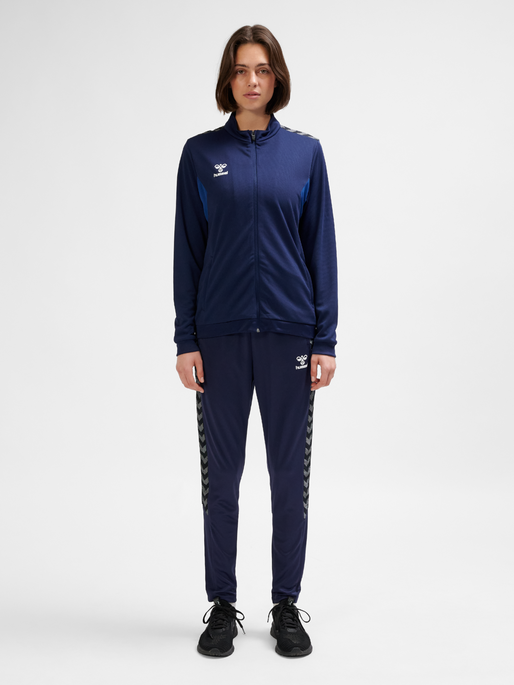 hmlAUTHENTIC PL ZIP JACKET WOMAN, MARINE, model