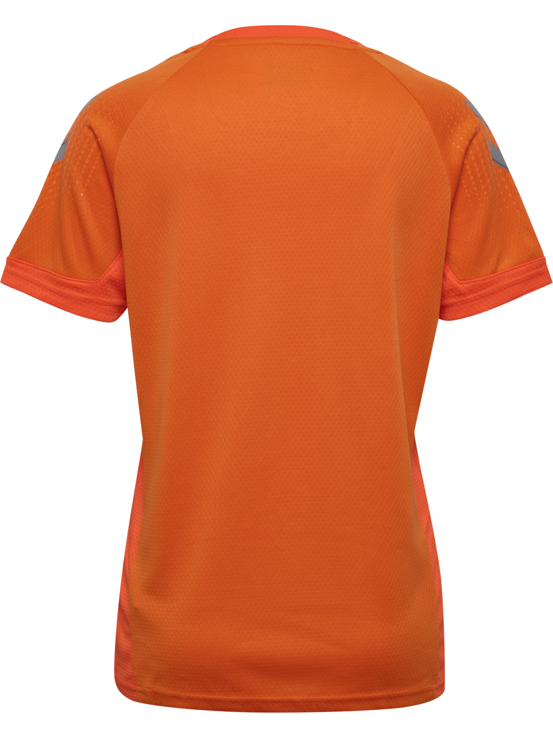 hmlLEAD WOMENS S/S POLY JERSEY, ORANGE TIGER, packshot