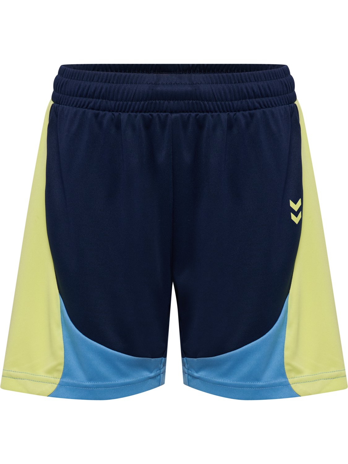 hmlJR GOAL BLOCK SHORTS, DRESS BLUES, packshot