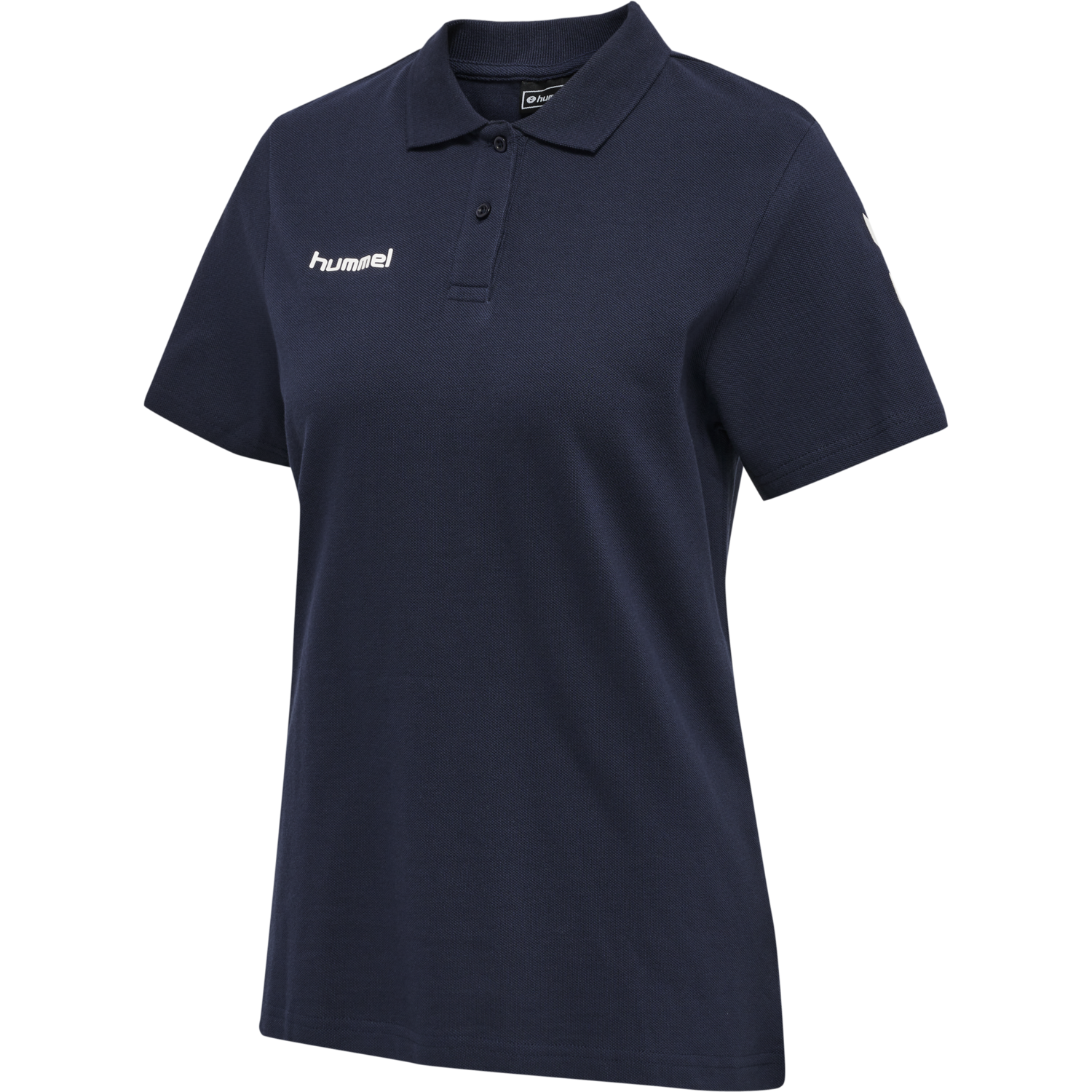 HMLGO COTTON POLO WOMAN, MARINE, packshot
