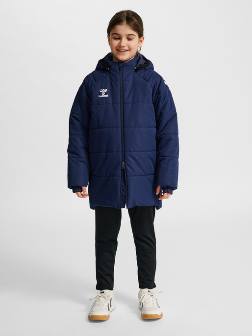 hmlLEAD 2.0 BENCH JACKET KIDS, MARINE, model