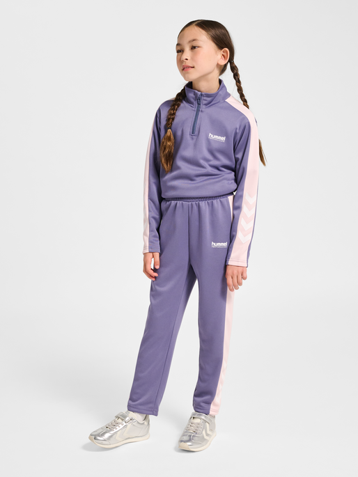 hmlJR GOAL PANTS, HERON, model