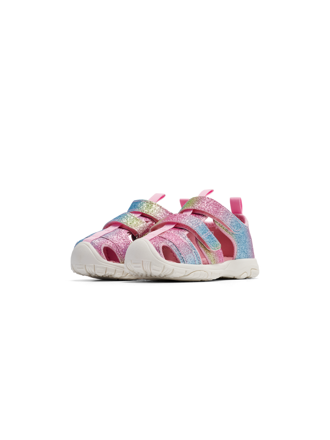 SANDAL VELCRO INFANT, WHITE/MULTICOLOR, packshot