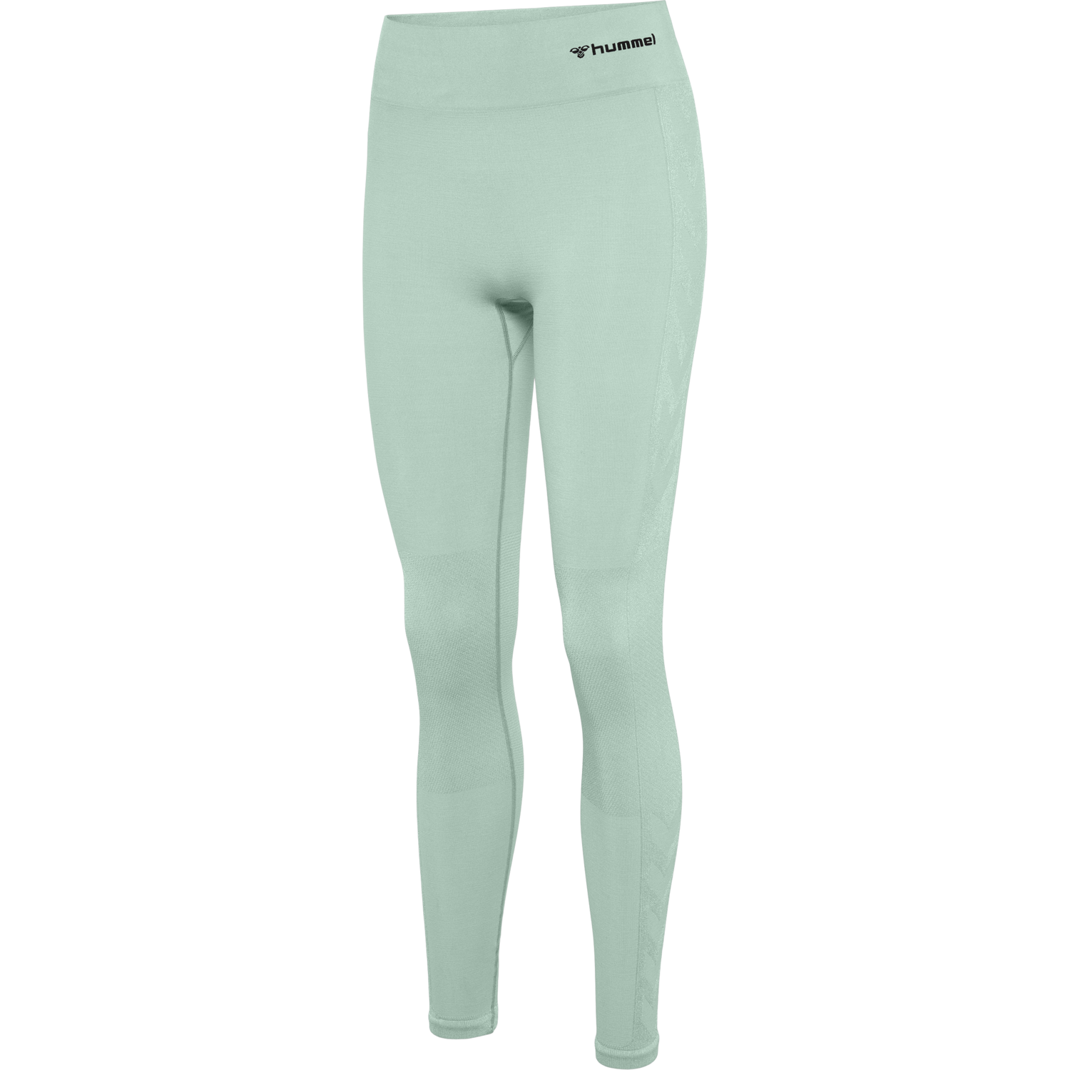 hmlCLEA SEAMLESS MID WAIST TIGHTS, CHINOIS GEEN/SILT GREEN MEL, packshot