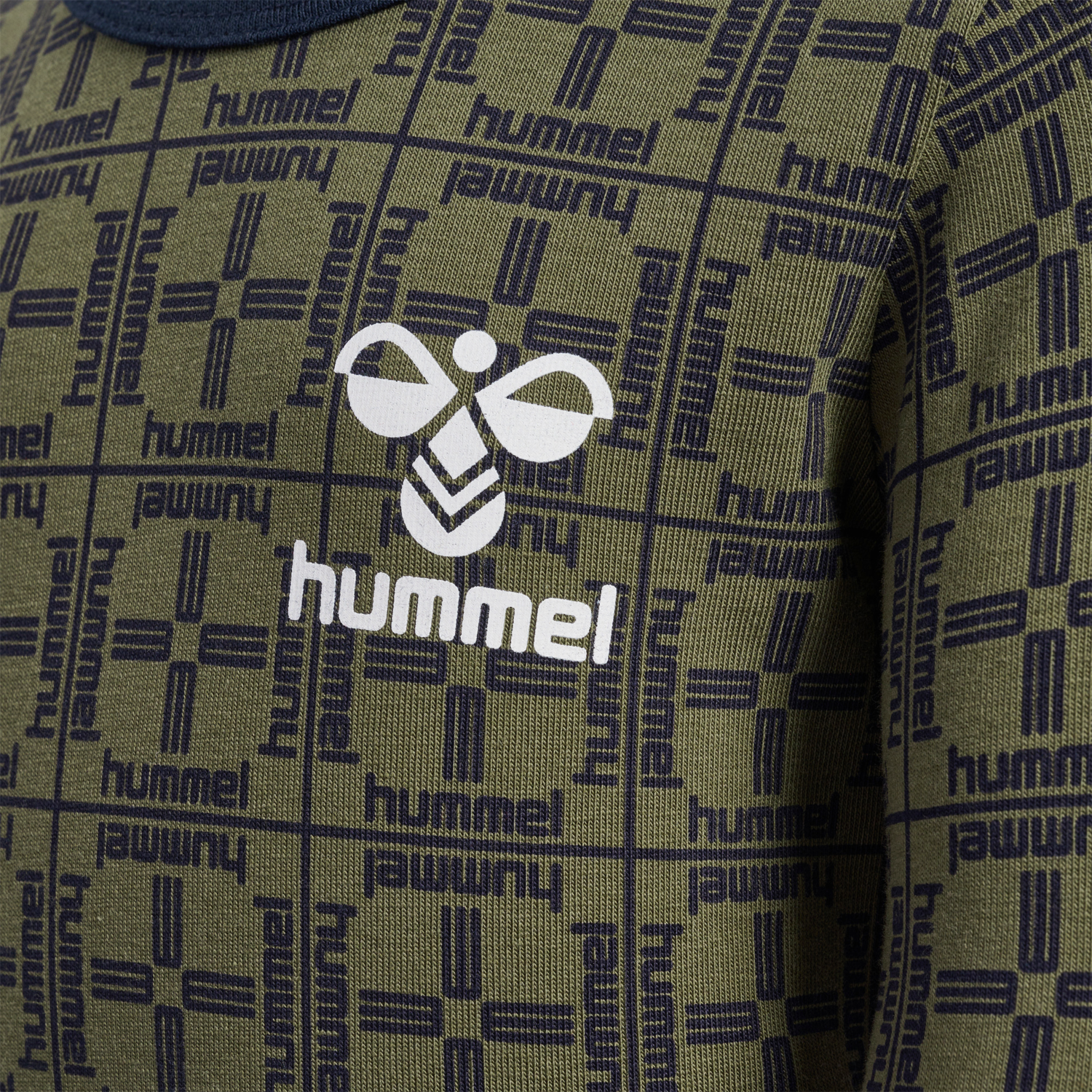 hmlCHECK T-SHIRT L/S, !KALAMATA, packshot